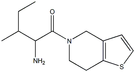 1-(6,7-dihydrothieno[3,2-c]pyridin-5(4H)-yl)-3-methyl-1-oxopentan-2-amine Struktur