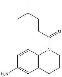 1-(6-amino-1,2,3,4-tetrahydroquinolin-1-yl)-4-methylpentan-1-one Struktur