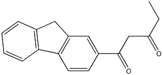 1-(9H-fluoren-2-yl)pentane-1,3-dione Struktur