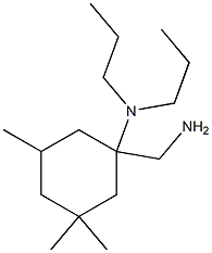 1-(aminomethyl)-3,3,5-trimethyl-N,N-dipropylcyclohexan-1-amine Struktur