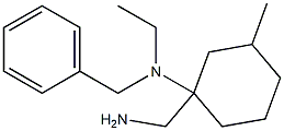 1-(aminomethyl)-N-benzyl-N-ethyl-3-methylcyclohexan-1-amine Struktur