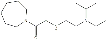 1-(azepan-1-yl)-2-({2-[bis(propan-2-yl)amino]ethyl}amino)ethan-1-one Struktur