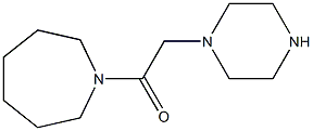 1-(azepan-1-yl)-2-(piperazin-1-yl)ethan-1-one Struktur