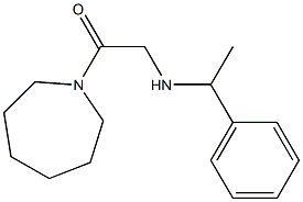 1-(azepan-1-yl)-2-[(1-phenylethyl)amino]ethan-1-one Struktur