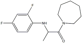 1-(azepan-1-yl)-2-[(2,4-difluorophenyl)amino]propan-1-one Struktur