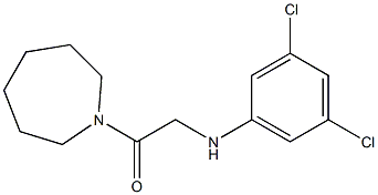 1-(azepan-1-yl)-2-[(3,5-dichlorophenyl)amino]ethan-1-one Struktur