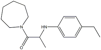 1-(azepan-1-yl)-2-[(4-ethylphenyl)amino]propan-1-one Struktur