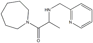 1-(azepan-1-yl)-2-[(pyridin-2-ylmethyl)amino]propan-1-one Struktur