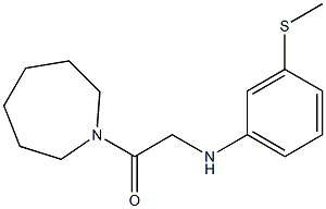 1-(azepan-1-yl)-2-{[3-(methylsulfanyl)phenyl]amino}ethan-1-one Struktur