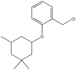 1-(chloromethyl)-2-[(3,3,5-trimethylcyclohexyl)oxy]benzene Struktur