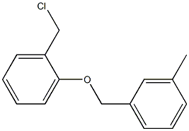 1-(chloromethyl)-2-[(3-methylphenyl)methoxy]benzene Struktur