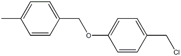 1-(chloromethyl)-4-[(4-methylphenyl)methoxy]benzene Struktur