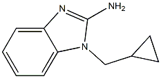 1-(cyclopropylmethyl)-1H-1,3-benzodiazol-2-amine Struktur