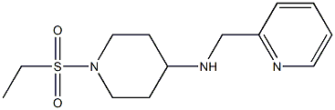 1-(ethanesulfonyl)-N-(pyridin-2-ylmethyl)piperidin-4-amine Struktur