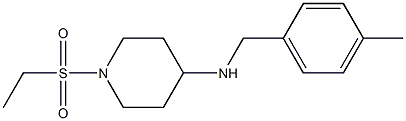 1-(ethanesulfonyl)-N-[(4-methylphenyl)methyl]piperidin-4-amine Struktur