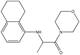 1-(morpholin-4-yl)-2-(5,6,7,8-tetrahydronaphthalen-1-ylamino)propan-1-one Struktur