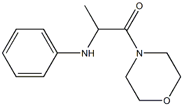 1-(morpholin-4-yl)-2-(phenylamino)propan-1-one Struktur