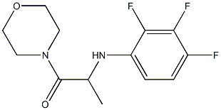 1-(morpholin-4-yl)-2-[(2,3,4-trifluorophenyl)amino]propan-1-one Struktur