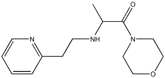 1-(morpholin-4-yl)-2-{[2-(pyridin-2-yl)ethyl]amino}propan-1-one Struktur