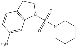 1-(piperidine-1-sulfonyl)-2,3-dihydro-1H-indol-6-amine Struktur