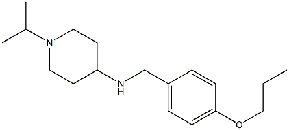 1-(propan-2-yl)-N-[(4-propoxyphenyl)methyl]piperidin-4-amine Struktur