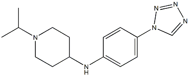 1-(propan-2-yl)-N-[4-(1H-1,2,3,4-tetrazol-1-yl)phenyl]piperidin-4-amine Struktur