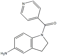 1-(pyridin-4-ylcarbonyl)-2,3-dihydro-1H-indol-5-amine Struktur