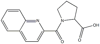 1-(quinolin-2-ylcarbonyl)pyrrolidine-2-carboxylic acid Struktur