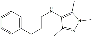 1,3,5-trimethyl-N-(3-phenylpropyl)-1H-pyrazol-4-amine Struktur