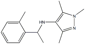 1,3,5-trimethyl-N-[1-(2-methylphenyl)ethyl]-1H-pyrazol-4-amine Struktur