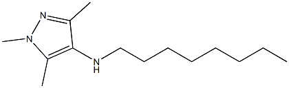 1,3,5-trimethyl-N-octyl-1H-pyrazol-4-amine Struktur