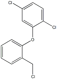 1,4-dichloro-2-[2-(chloromethyl)phenoxy]benzene Struktur