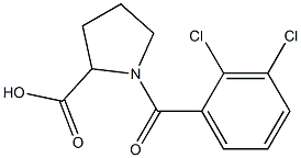 1-[(2,3-dichlorophenyl)carbonyl]pyrrolidine-2-carboxylic acid Struktur