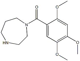 1-[(2,4,5-trimethoxyphenyl)carbonyl]-1,4-diazepane Struktur