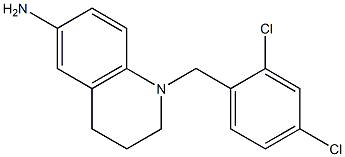 1-[(2,4-dichlorophenyl)methyl]-1,2,3,4-tetrahydroquinolin-6-amine Struktur