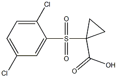 1-[(2,5-dichlorophenyl)sulfonyl]cyclopropanecarboxylic acid Struktur