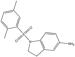 1-[(2,5-dimethylbenzene)sulfonyl]-2,3-dihydro-1H-indol-5-amine Struktur