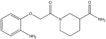 1-[(2-aminophenoxy)acetyl]piperidine-3-carboxamide Struktur