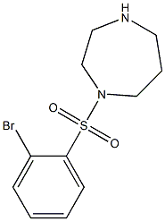 1-[(2-bromobenzene)sulfonyl]-1,4-diazepane Struktur