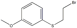 1-[(2-bromoethyl)thio]-3-methoxybenzene Struktur