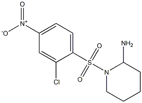 1-[(2-chloro-4-nitrobenzene)sulfonyl]piperidin-2-amine Struktur