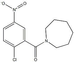 1-[(2-chloro-5-nitrophenyl)carbonyl]azepane Struktur