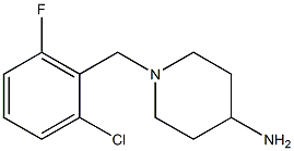 1-[(2-chloro-6-fluorophenyl)methyl]piperidin-4-amine Struktur