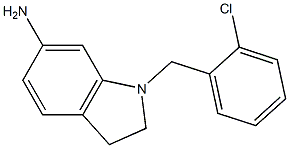 1-[(2-chlorophenyl)methyl]-2,3-dihydro-1H-indol-6-amine Struktur