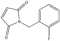 1-[(2-fluorophenyl)methyl]-2,5-dihydro-1H-pyrrole-2,5-dione Struktur