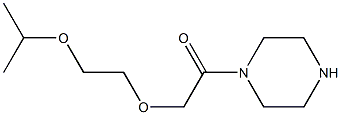 1-[(2-isopropoxyethoxy)acetyl]piperazine Struktur