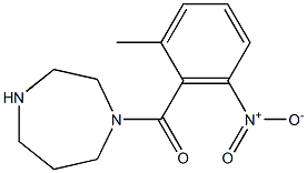 1-[(2-methyl-6-nitrophenyl)carbonyl]-1,4-diazepane Struktur