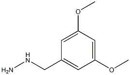 1-[(3,5-dimethoxyphenyl)methyl]hydrazine Struktur