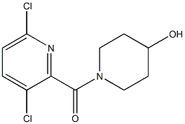 1-[(3,6-dichloropyridin-2-yl)carbonyl]piperidin-4-ol Struktur