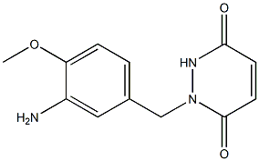 1-[(3-amino-4-methoxyphenyl)methyl]-1,2,3,6-tetrahydropyridazine-3,6-dione Struktur